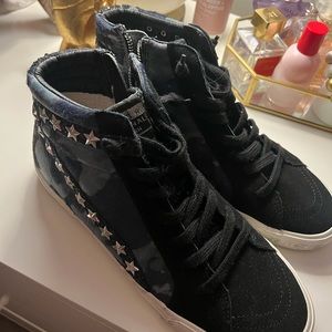 Vintage Havana Black Hightop Sneakers